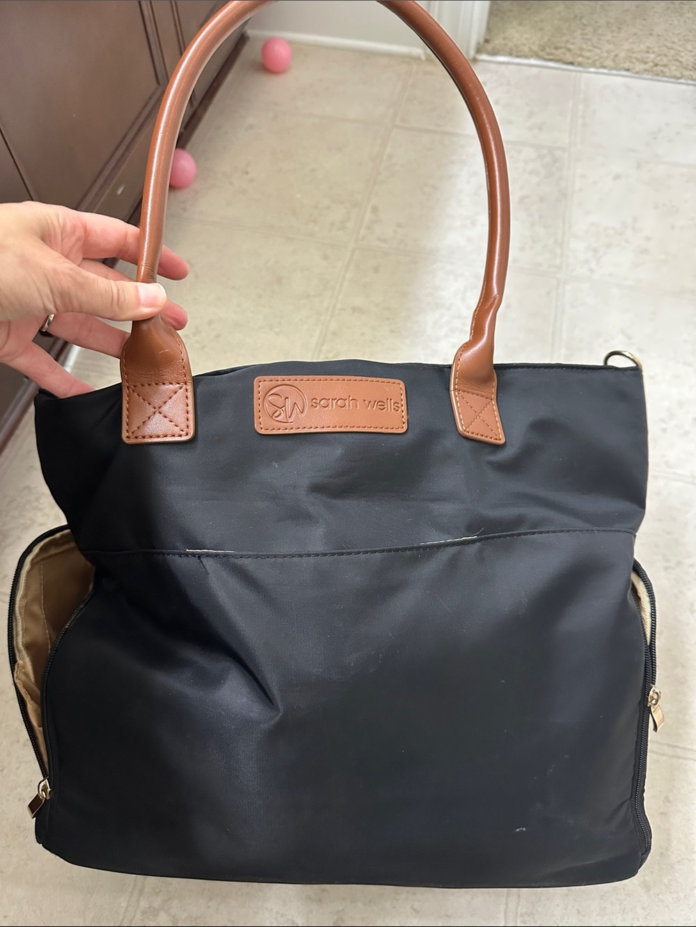 Sarah wells pump bag-large